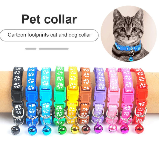 Colorful Cute Adjustable Bell Collar Buckle