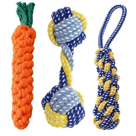 Cotton Rope Dog Teeth Cleaning Chew Toy